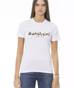 Baldinini Trend White Cotton Women T-Shirt