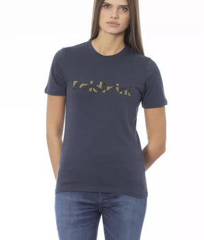 Baldinini Trend Blue Cotton Women T-Shirt