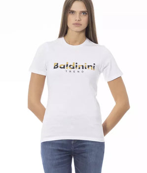 Baldinini Trend White Cotton Women T-Shirt