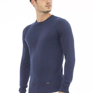 Baldinini Trend Blue Modal Men Sweater