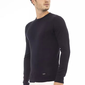 Baldinini Trend Blue Modal Men Sweater