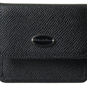 Dolce & Gabbana Elegant Leather Bifold Coin Purse Wallet