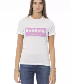 Baldinini Trend White Cotton Women T-Shirt