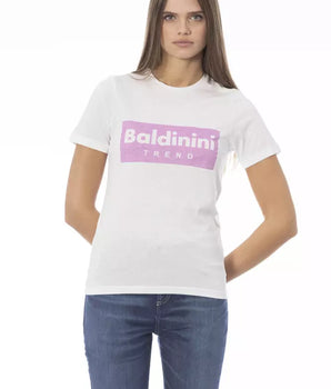 Baldinini Trend White Cotton Women T-Shirt