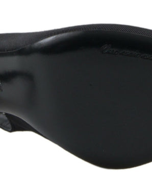 Dolce &amp; Gabbana Zapatos de tacón con tira trasera adornados en negro