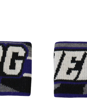 Dolce & Gabbana Purple Logo Two Piece Set Wristband