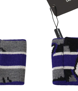 Dolce & Gabbana Purple Logo Two Piece Set Wristband