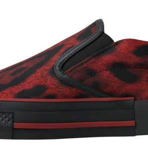 Dolce &amp; Gabbana Chic Leopard Print Loafers Sneakers