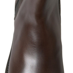 Dolce & Gabbana Elegant Leather Chelsea Boots