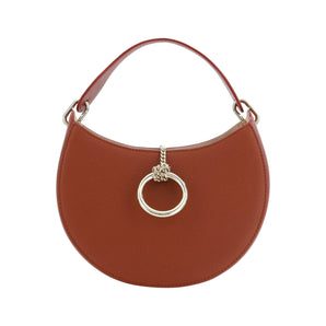 Chloé Bolso pequeño Arlène de piel marrón sepia