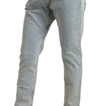 Dolce &amp; Gabbana Vaqueros pitillo elegantes de cintura media en azul