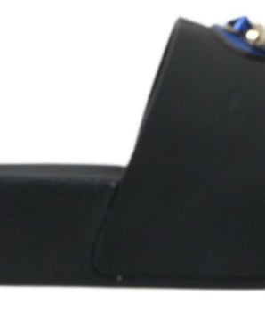 Dolce & Gabbana Black Slides Sandals Beach Saint Barth Shoes