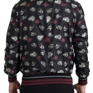 Dolce &amp; Gabbana Elegant Silk Crewneck Pullover - Black Multicolor