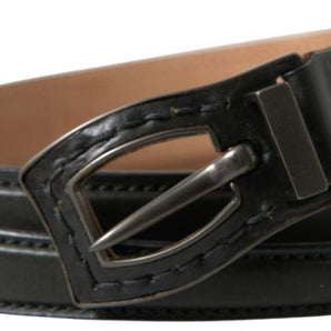 Ermanno Scervino Exquisite Italian Leather Belt with Metal Buckle