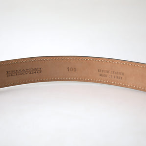 Ermanno Scervino Exquisite Italian Leather Belt with Metal Buckle