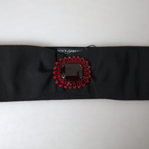 Dolce &amp; Gabbana Exquisite Embellished Black Belt