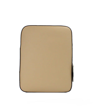 Michael Kors Cooper Medium Camel Crossgrain Leather Flight Crossbody Bag