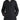 Dolce & Gabbana Elegante chaqueta con capucha negra con cremallera completa