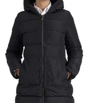 Dolce &amp; Gabbana Elegant Full Zip Black Hooded Jacket