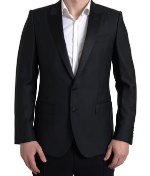 Dolce & Gabbana Black Wool Single Breasted MARTINI Blazer