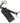 Dolce & Gabbana Black DG Logo Leather Silver Metal Keychain