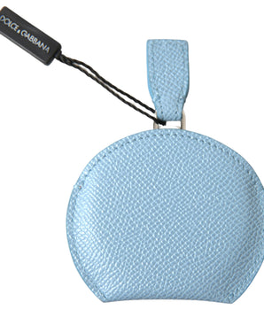 Dolce & Gabbana Light Blue Calfskin Leather Mirror Holder