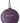 Dolce & Gabbana Purple Calfskin Leather Round Hand Mirror Holder