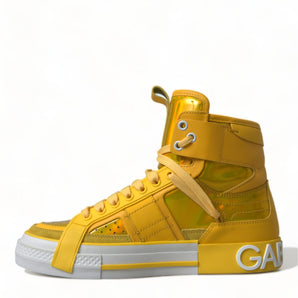 Dolce &amp; Gabbana Chic High-Top Color-Block Sneakers