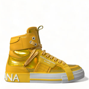 Dolce &amp; Gabbana Chic High-Top Color-Block Sneakers