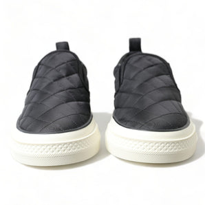 Dolce & Gabbana Elegant Quilted Black Canvas Sneakers