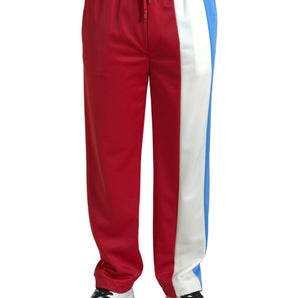 Dolce &amp; Gabbana Elegant Striped Drawstring Sweatpants