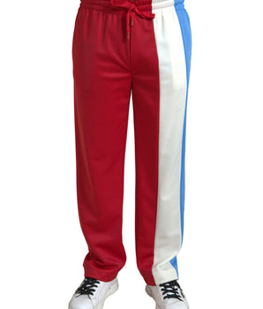 Dolce & Gabbana Multicolor Polyester Men Sweatpants Pants