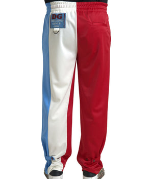 Dolce & Gabbana Multicolor Polyester Men Sweatpants Pants