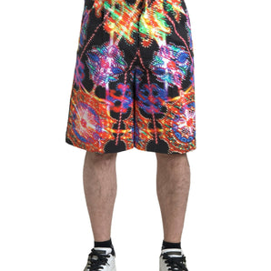 Dolce & Gabbana Multicolor Printed Bermuda Shorts