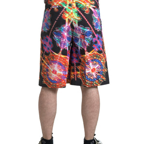 Dolce & Gabbana Multicolor Printed Bermuda Shorts