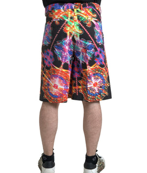 Dolce & Gabbana Multicolor Printed Cotton Men Bermuda Shorts