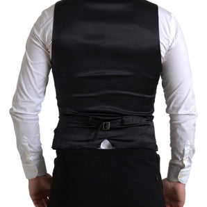 Dolce & Gabbana Elegant Black Formal Dress Vest