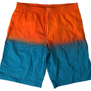 Dolce &amp; Gabbana Shorts de baño con efecto degradado en naranja vibrante