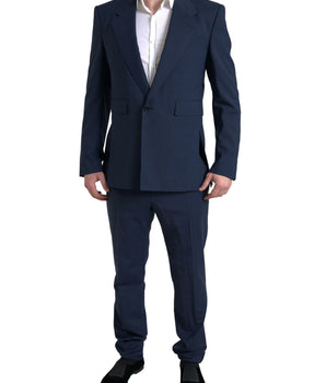 Dolce & Gabbana Blue 2 Piece Single Breasted SICILIA Suit