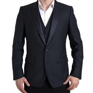 Dolce &amp; Gabbana Elegant Slim Fit Two-Piece Martini Suit