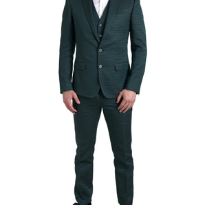 Dolce &amp; Gabbana Emerald Elegance Slim Fit 3-Piece Suit