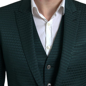 Dolce & Gabbana Emerald Elegance Slim Fit 3-Piece Suit