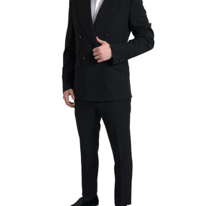 Dolce &amp; Gabbana Elegant Slim Fit Double Breasted Suit