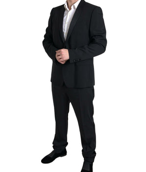 Dolce & Gabbana Black 2 Piece Single Breasted MARTINI Suit