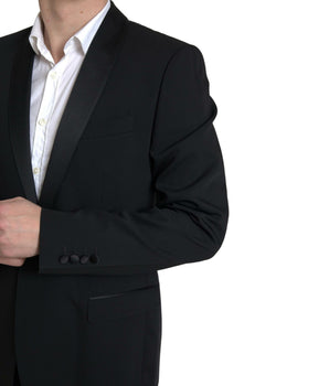 Dolce & Gabbana Black 2 Piece Single Breasted MARTINI Suit
