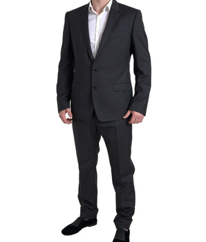 Dolce & Gabbana Black 2 Piece Single Breasted MARTINI Suit