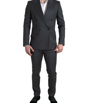 Dolce & Gabbana Gray 2 Piece Double Breasted SICILIA Suit