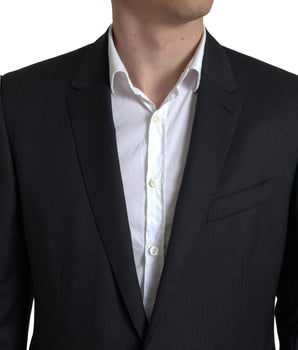 Dolce & Gabbana Black 2 Piece Single Breasted MARTINI Suit