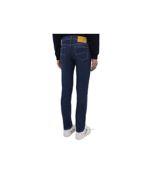 Jacob Cohen Blue Cotton Jeans & Pants