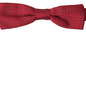 Dolce &amp; Gabbana Elegant Polka Dot Silk Bow Tie